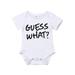 ZQC Unisex One Piece Garment Round Neck Letter Stamp Breathable Jumpsuit