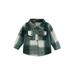 Little Kids Toddler Baby Boy Girl Shirt Jacket Plaid Button Down Fall Flannel Shacket Coat Tops