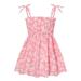 ZHAGHMIN Linen Dress Girls Floral Toddler Beach Daisy Clothes Dress Kids Dress Baby Slip Girls Girls Dress&Skirt Baby Overall Dress Little Girl Corduroy Dress Short Sleeve Dress Girl Pale Rose Dress