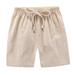 DTBPRQ Toddler Baby Boys Girls Shorts Solid Cotton Linen Summer Sport Jogger Active Shorts Kids Casual Pants with Drawstring 2-7