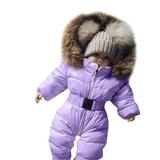 Jacket Coat Romper Winter Baby Thick Boy Girl Outerwear Warm Hooded Boys Outfits&Set Kids Snowboard Pants Boys