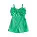 Toddler Baby Girls Sleeveless Green Jumpsuit Summer Kids V Neck Bowknot Short Bodysuit for Daily