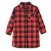 ZHAGHMIN Cute Clothes for Teen Girls Girls Toddler Plaid Pleated Mini Dress Button Down Plaid Flannel Shirts Long Sleeve Casual Dress Girl Long Sleeve Tunic Shirt Little Girl Little Girls Clothes Si