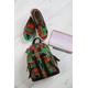 African Print Womens Backpack Ethnic Kids School Mini Rucksack Traditional Kente Ankara Multicoloured Green Ladies Shoulder Bag - Aisha