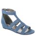 Masseys Athena - Womens 9.5 Blue Sandal Medium