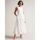 Ted Baker Ullaa Sleeveless Flower Applique Maxi Dress, White