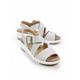 Avena Damen Klett-Sandale Weichpolster Beige