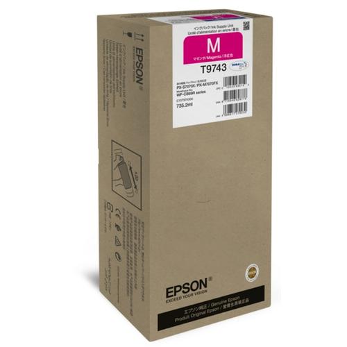 Epson T9743 / C 13 T 974300 Tintenpatrone magenta original - passend für Epson WorkForce Pro WF-C 869 RDTWF