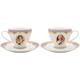 Her Majesty Queen Elizabeth II Double Sided Commemorative Cup & Saucer 1926-2022