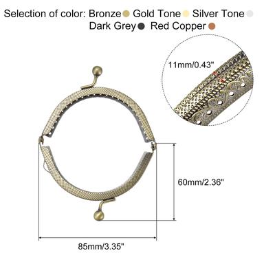 5 Color Metal Purse Frames, 10Pcs 3.3