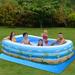 DTBPRQ Rectangle Pool Ground Cloth Pool Cover for Inflatable Pool Rectangular Inflatable Swimming Pool Cover Dustproof Rainproof Waterproof Square Swimming Pool Cover Family Pool Cover