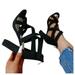 adviicd Dance Shoes For Women White Heels Women Shoes Summer Half Drag High Heels Floral Print Pointed Breathable Lightweight Stiletto High Heels Black 11