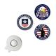 PinMartâ€™s American Veteran 3 Pack Magnetic Ball Markers and Hat Clip - Golf Accessories for Men and Women - Ball Markers and Hat Clip with Magnet for Golf Hats