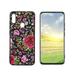 Compatible with Samsung Galaxy A11 Phone Case Pretty-floral-purple-3 Case Silicone Protective for Teen Girl Boy Case for Samsung Galaxy A11