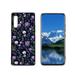 Compatible with LG Velvet 5G Phone Case Pretty-floral-purple-1 Case Silicone Protective for Teen Girl Boy Case for LG Velvet 5G