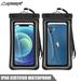 Floating Waterproof Phone Pouch AYAMAYA IP68 Case Dry Bag for Cellphone Protection Universal Compatible for iPhone 14 13 12 11 Pro Max XS Plus Samsung Galaxy S23 Cellphone Up to 7.0-2 Pack Black