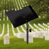 Grave Marker Stand Display Stand Sturdy Memorial Plaques Temporary Grave Marker Stake for Memorial Stones Grave Decorations