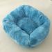 Wozhidaoke Seat Cushion Plush Dog Bed Calming Dog Cat Bed Soft And Fluffy Cuddler Pet Cushion Self Warming Puppy Beds Machine Washable Room Decor Couch Covers for 3 Cushion Couch Sofa Blue 36*27*6