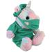 DolliBu Sitting Rainbow Unicorn Doctor Plush Toy - Super Soft Unicorn Doctor Stuffed Animal Dress Up with Cute Scrub Uniform and Cap Outfit - Doctor Toy Plush Gift - 10 Inches