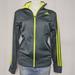 Adidas Tops | Adidas Climalite Gray Neon Green Zip Sweatshirt S | Color: Gray/Green | Size: S