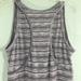 Converse Dresses | Converse Knit Racer Back Skater Dress Space Dye Stripes High Low Summer | Color: Gray/White | Size: Xl