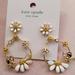 Kate Spade Jewelry | Kate Spade Dazzling Daisies Collection Dangle Hoop Earrings | Color: Gold/White | Size: Os