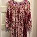 American Eagle Outfitters Dresses | American Eagle Pink And Red Floral Printed Boho Tunic Dress, Size M | Color: Pink/Red | Size: M