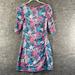 Lilly Pulitzer Dresses | Lilly Pulitzer Mini Dress Xs Pink Blue Jeanie Floral Print Bodycon Knit | Color: Blue/Pink | Size: Xs