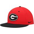 Men's Nike Red Georgia Bulldogs Aero True Baseball Performance Fitted Hat