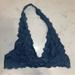 Free People Intimates & Sleepwear | Free People Intimates And Sleepwear Free People Bralette Lace Halter | Color: Blue | Size: S