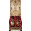 Psycho Juice | Dark Arts Collection Wooden Duo Gift Box | 70% Carolina Reaper | 70% Ghost Pepper Chilli Sauce | 148ml | Hot Sauce Gift Set