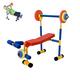PDKJNID Kids Fun and Fitness Weight Bench Set, Adjustable Barbell Dumbbell Toy Set, Suitable for Children Aged 6-9 in Kindergarten, Home Sports Exercise Equipment