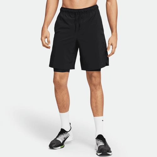 „Trainingsshorts NIKE „“Dri-FIT Unlimited Men’s „“ -in-1 Woven Fitness Shorts““ Gr. XL, N-Gr, schwarz Herren Hosen Sport Shorts“