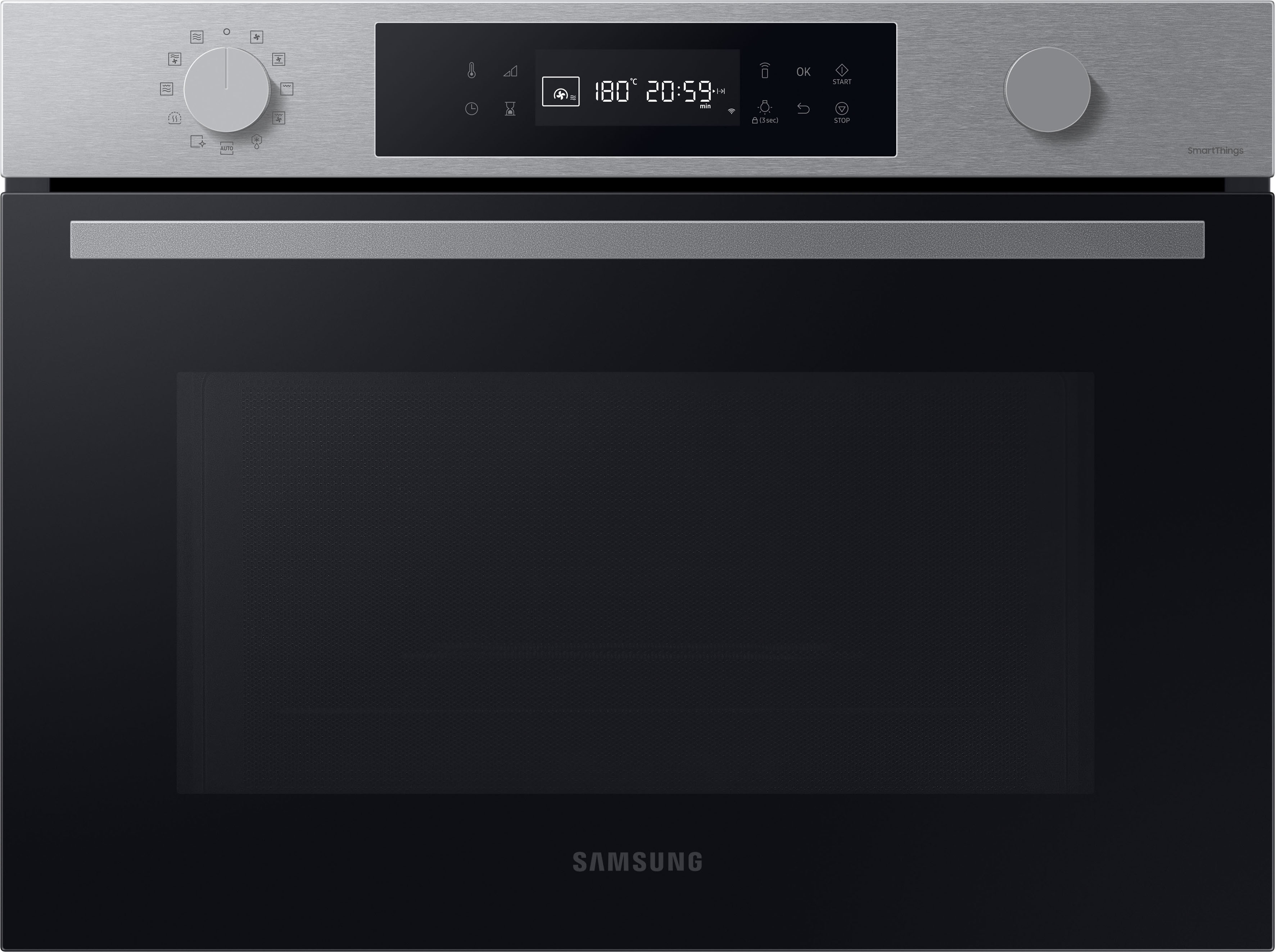 „SAMSUNG Backofen mit Mikrowelle „“NQ5B4553FB““ Backöfen silberfarben Backöfen mit Mikrowelle“