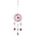 Wind Chime Sculpture 3D Spinner Pink Flamingo Metal Hanging Decorations Ornaments Outdoor Lawn Yard Garden 31