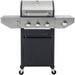 Holaki 3-Burners Propane Gas Grill with Side Burner & Thermometer 33950 BTU Output Stainless Steel Grill for Outdoor BBQ and Camping Patio Backyard Barbecue