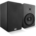 Pyle Home Theater Wooden Bookshelf Speakers with 0.75 Silk Dome Tweeter and Aluminum Voice Coils