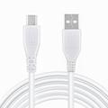 FITE ON 5ft White Micro USB Data Cable Replacement for Motorola Moto Droid RAZR Verizon Cell Phone SYNC/Charger Cord