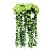 Wozhidaoke Fall Decor Hanging Flowers Artificial Violet Flower Wall Wisteria Basket Hanging Garland Vine Flowers Fake Silk Orchid Christmas Decorations Home Decor Fake Plants Green 11*4*4 Green