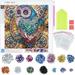16 Inches DIY 5D Diamond Painting Kits with Diamond Painting Tool and Introductions Colorful Crystal Owl Diamond Painting Set DIY Art Craft Home Wall Decor for Kids Teenager