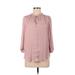 Rachel Zoe 3/4 Sleeve Blouse: Pink Tops - Women's Size X-Small