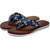 Badezehentrenner LASCANA, Damen, Gr. 43, blau, Obermaterial: 100% Textilmaterial. Decksohle: 100% Synthetik. Laufsohle: 100% Synthetik, gemustert, casual, Schuhe, Sandale, Pantolette, Badeschuh ultraleicht mit softem Band VEGAN