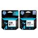 Original Multipack HP DeskJet D4168 Printer Ink Cartridges (2 Pack) -C8765EE