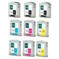 Compatible Multipack HP Colour InkJet cp1700ps Printer Ink Cartridges (9 Pack) -C4844A