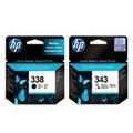 Original Multipack HP DeskJet 6843 Printer Ink Cartridges (2 Pack) -C8765EE