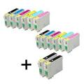 Compatible Multipack Epson Stylus Photo 1500W Printer Ink Cartridges (14 Pack) -C13T07914010
