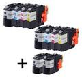 Compatible Multipack Brother MFC-J4620DW Printer Ink Cartridges (10 Pack) -LC227XLBK