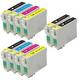 Compatible Multipack Epson Stylus SX205 Printer Ink Cartridges (10 Pack) -C13T07114011