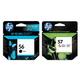 HP 56/57 (SA342AE) Full Set Original Standard Capacity Inkjet Printer Cartridges (2 Pack)