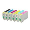 Compatible Multipack Epson Stylus Photo 1500W Printer Ink Cartridges (6 Pack) -C13T07914010
